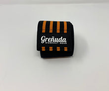 Load image into Gallery viewer, Knee Wraps, Orange Stripes
