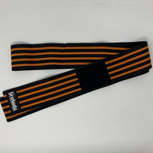 Load image into Gallery viewer, Knee Wraps, Orange Stripes
