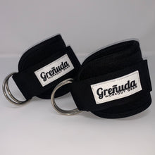 Load image into Gallery viewer, Greñuda Ankle Straps - Pair, Black
